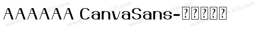 AAAAAA CanvaSans字体转换